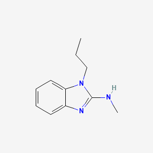 molecular formula C11H15N3 B12827632 N-Methyl-1-propyl-1H-benzo[d]imidazol-2-amine 