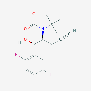 molecular formula C16H18F2NO3- B12827640 tert-Butyl((1S,2S)-1-(2,5-difluorophenyl)-1-hydroxypent-4-yn-2-yl)carbamate 