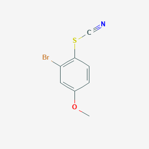 molecular formula C8H6BrNOS B12827690 2-Bromo-4-methoxy-1-thiocyanatobenzene 