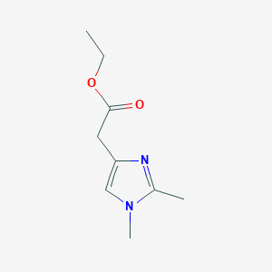 Ethyl 2-(1,2-dimethyl-1H-imidazol-4-yl)acetate