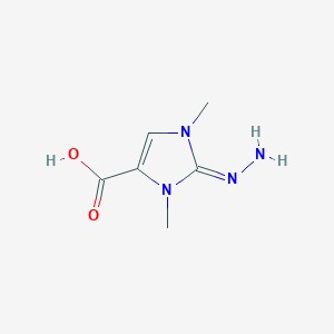 molecular formula C6H10N4O2 B12827700 2-Hydrazono-1,3-dimethyl-2,3-dihydro-1H-imidazole-4-carboxylic acid 