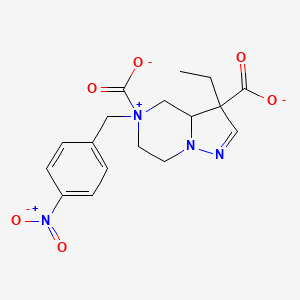 3-Ethyl-5-(4-nitrobenzyl)-3,3a,4,5,6,7-hexahydro-5l4-pyrazolo[5,1-c]pyrazine-3,5-dicarboxylate