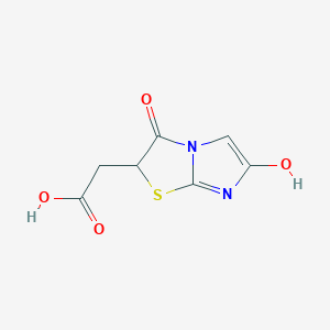 molecular formula C7H6N2O4S B12827715 2-(6-Hydroxy-3-oxo-2,3-dihydroimidazo[2,1-b]thiazol-2-yl)acetic acid CAS No. 321579-49-1