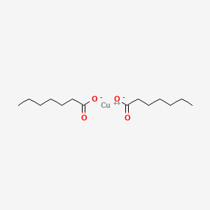 molecular formula C14H26CuO4 B12827721 Copper heptanoate CAS No. 5128-10-9