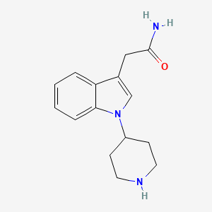 2-(1-(Piperidin-4-yl)-1h-indol-3-yl)acetamide