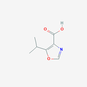 molecular formula C7H9NO3 B1282774 5-(丙-2-基)-1,3-恶唑-4-羧酸 CAS No. 89006-96-2