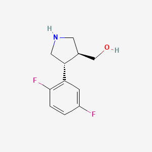 [(3S,4R)-4-(2,5-difluorophenyl)pyrrolidin-3-yl]methanol