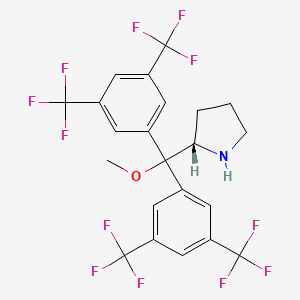 2alpha-[Bis[3,5-bis(trifluoromethyl)phenyl](methoxy)methyl]pyrrolidine