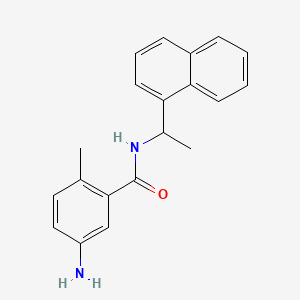 5-Amino-2-methyl-N-(1-(naphthalen-1-yl)ethyl)benzamide