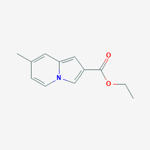 molecular formula C12H13NO2 B12827785 Ethyl 7-methylindolizine-2-carboxylate 