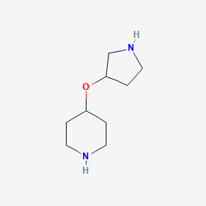 molecular formula C9H18N2O B12827861 4-(Pyrrolidin-3-yloxy)piperidine 