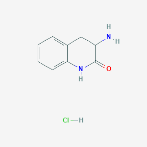 molecular formula C9H11ClN2O B1282789 3-氨基-3,4-二氢喹啉-2(1H)-酮盐酸盐 CAS No. 35849-31-1