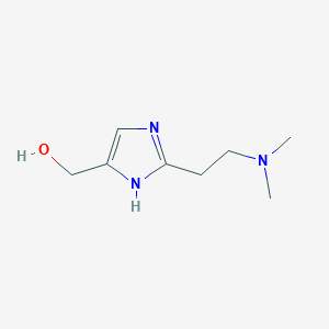 molecular formula C8H15N3O B12827893 (2-(2-(Dimethylamino)ethyl)-1H-imidazol-4-yl)methanol 