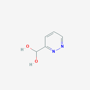 molecular formula C5H6N2O2 B12827918 Pyridazin-3-ylmethanediol 