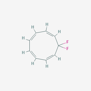 molecular formula C9H8F2 B12827925 (1E,3Z,5E,7Z)-9,9-Difluoro-1,3,5,7-Cyclononatetraene 