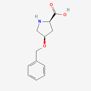 molecular formula C12H15NO3 B12827942 (2R,4R)-4-(Benzyloxy)pyrrolidine-2-carboxylic acid 