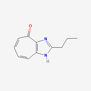 molecular formula C11H12N2O B12827961 2-Propylcyclohepta[d]imidazol-4(3H)-one 