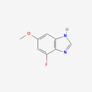 molecular formula C8H7FN2O B12827986 7-Fluoro-5-methoxy-1H-benzo[d]imidazole 