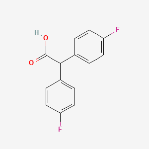 molecular formula C14H10F2O2 B1282801 2,2-Bis(4-fluorophenyl)acetic acid CAS No. 361-63-7