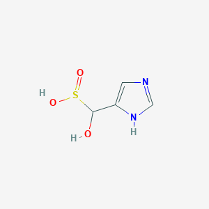 molecular formula C4H6N2O3S B12828013 Hydroxy(1H-imidazol-4-yl)methanesulfinic acid 