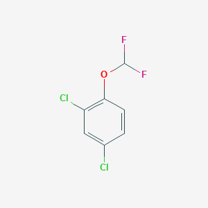 molecular formula C7H4Cl2F2O B12828024 2,4-Dichloro-1-(difluoromethoxy)benzene CAS No. 772-23-6