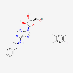 molecular formula C29H36IN5O4 B12828038 R-(-)-N6-(2-Phenyl-isopropyl)adenosine 