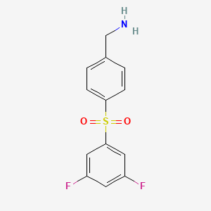 (4-((3,5-Difluorophenyl)sulfonyl)phenyl)methanamine