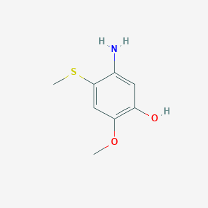 5-Amino-2-methoxy-4-(methylthio)phenol