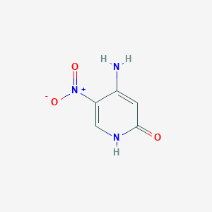 molecular formula C5H5N3O3 B1282809 4-氨基-5-硝基-2-吡啶醇 CAS No. 99479-77-3