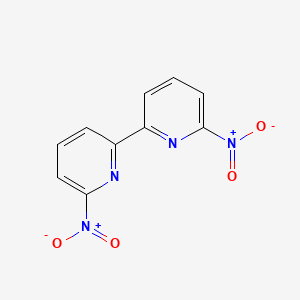 molecular formula C10H6N4O4 B12828091 2-Nitro-6-(6-nitro-2-pyridyl)pyridine 