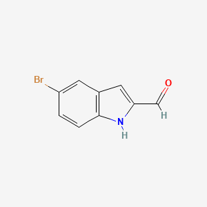 molecular formula C9H6BrNO B1282810 5-溴-1H-吲哚-2-甲醛 CAS No. 53590-50-4
