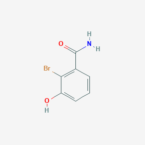 molecular formula C7H6BrNO2 B12828108 2-Bromo-3-hydroxybenzamide 