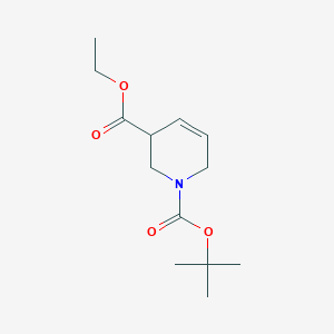 molecular formula C13H21NO4 B12828141 1-tert-butyl 3-ethyl 2,3-dihydropyridine-1,3(6H)-dicarboxylate 