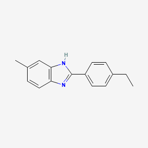 molecular formula C16H16N2 B12828164 2-(4-Ethylphenyl)-5-methyl-1H-benzo[d]imidazole 