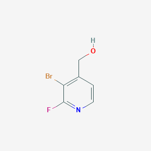 molecular formula C6H5BrFNO B12828191 (3-Bromo-2-fluoropyridin-4-yl)methanol 