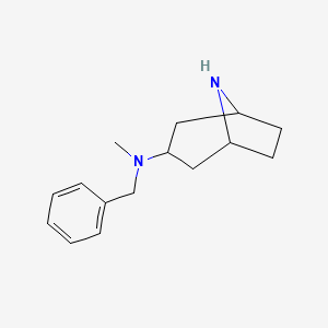 molecular formula C15H22N2 B12828194 N-Benzyl-N-methyl-8-azabicyclo[3.2.1]octan-3-amine 