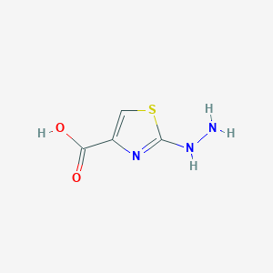 molecular formula C4H5N3O2S B12828209 2-Hydrazinylthiazole-4-carboxylic acid 