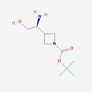 tert-Butyl 3-[(1S)-1-amino-2-hydroxy-ethyl]azetidine-1-carboxylate