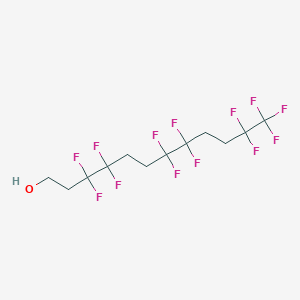 molecular formula C12H13F13O B12828224 3,3,4,4,7,7,8,8,11,11,12,12,12-Tridecafluorododecane-1-ol 