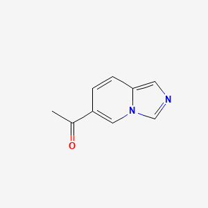 molecular formula C9H8N2O B12828230 1-(Imidazo[1,5-a]pyridin-6-yl)ethan-1-one 