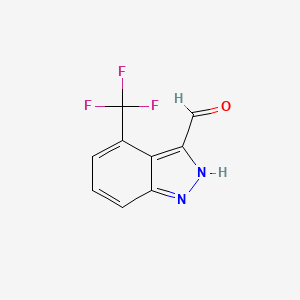 4-(Trifluoromethyl)-1H-indazole-3-carbaldehyde