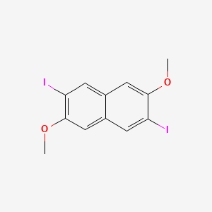 molecular formula C12H10I2O2 B12828256 2,6-Diiodo-3,7-dimethoxynaphthalene 