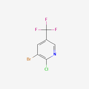 molecular formula C6H2BrClF3N B1282826 3-溴-2-氯-5-(三氟甲基)吡啶 CAS No. 71701-92-3