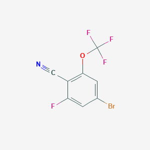 4-Bromo-2-fluoro-6-(trifluoromethoxy)benzonitrile