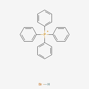 molecular formula C24H21BrP+ B12828299 Tetraphenylphosphanium;hydrobromide 