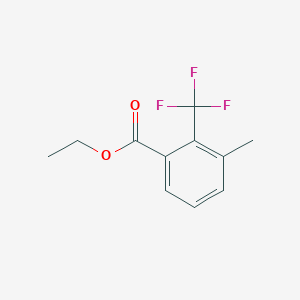 molecular formula C11H11F3O2 B12828305 Ethyl 3-methyl-2-(trifluoromethyl)benzoate 