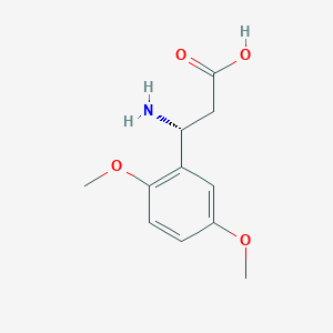 molecular formula C11H15NO4 B12828340 (R)-3-Amino-3-(2,5-dimethoxyphenyl)propanoic acid 