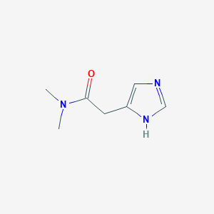 molecular formula C7H11N3O B12828348 2-(1H-Imidazol-4-yl)-N,N-dimethylacetamide 