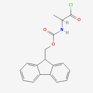 molecular formula C18H16ClNO3 B12828381 Fmoc-DL-Ala-Cl 