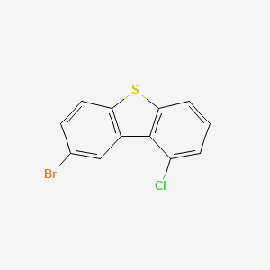 molecular formula C12H6BrClS B12828385 8-Bromo-1-chlorodibenzo[b,d]thiophene 